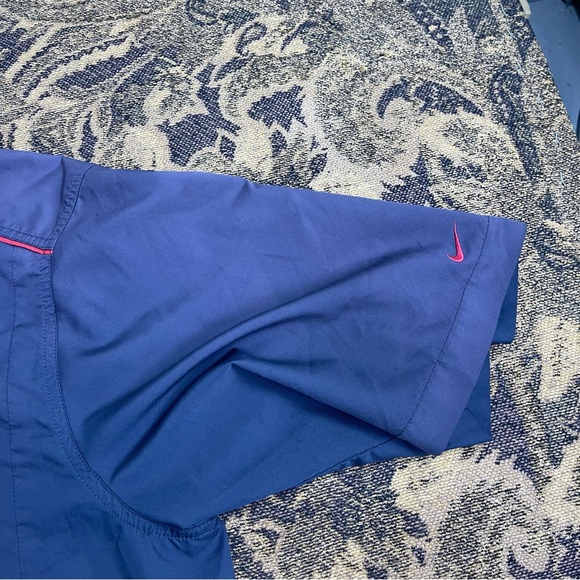 Nike‎ Golf 1/4 Zip Mens Large Red Navy Short Sleeve Windbreaker Faded - Picture 3 of 8